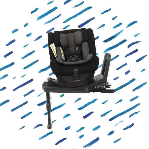 Scaun auto cu isofix Rear Facing Nuna NORR 360 i-Size 0-18.5 kg Caviar